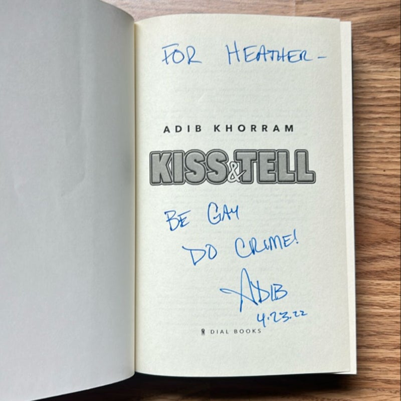 SIGNED Kiss and Tell