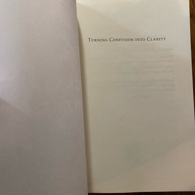 Turning confusion into clarity