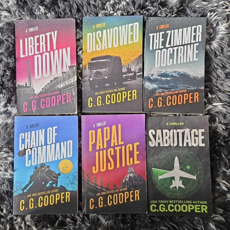 Bundle of 6 Thriller Books by C. G. Cooper