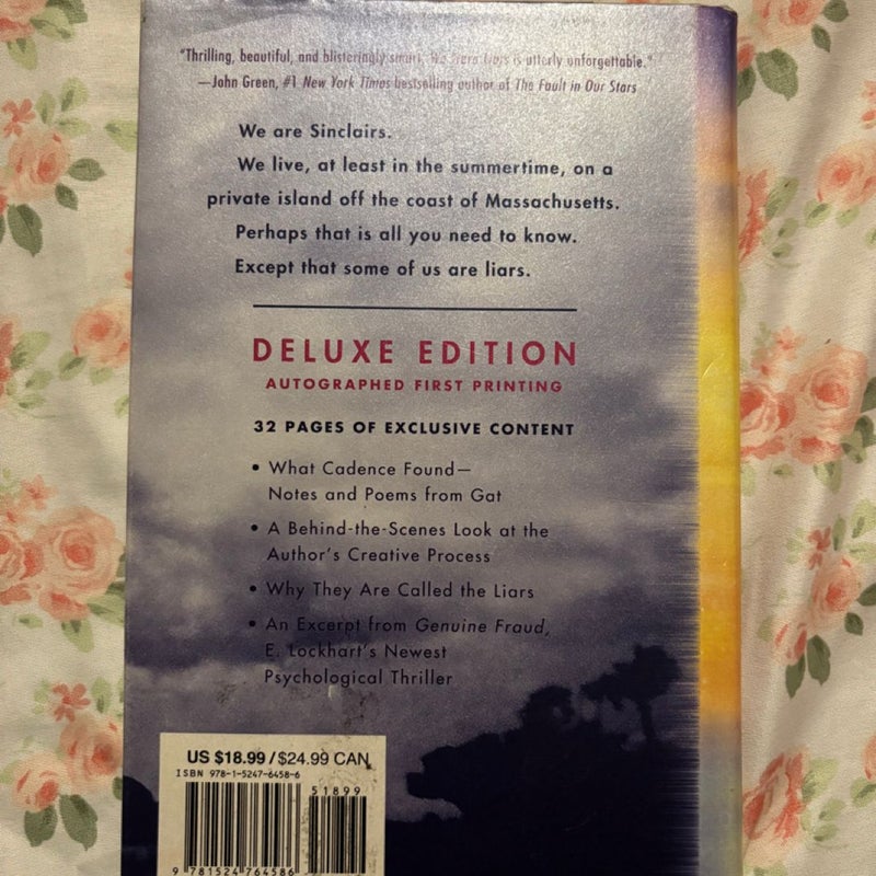 We Were Liars Deluxe Edition Signed by Author