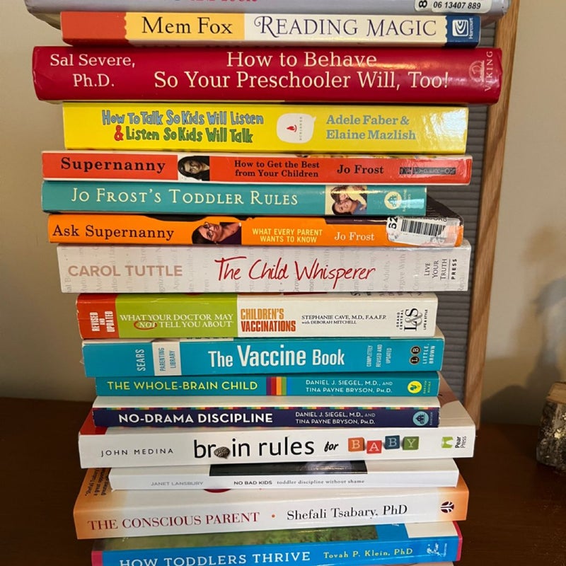 Lot of Parenting and Child Psychology Books