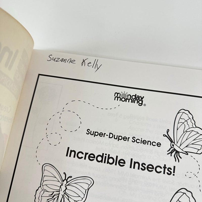 Incredible Insects! Book, Writing Science Reading, Teacher Resource