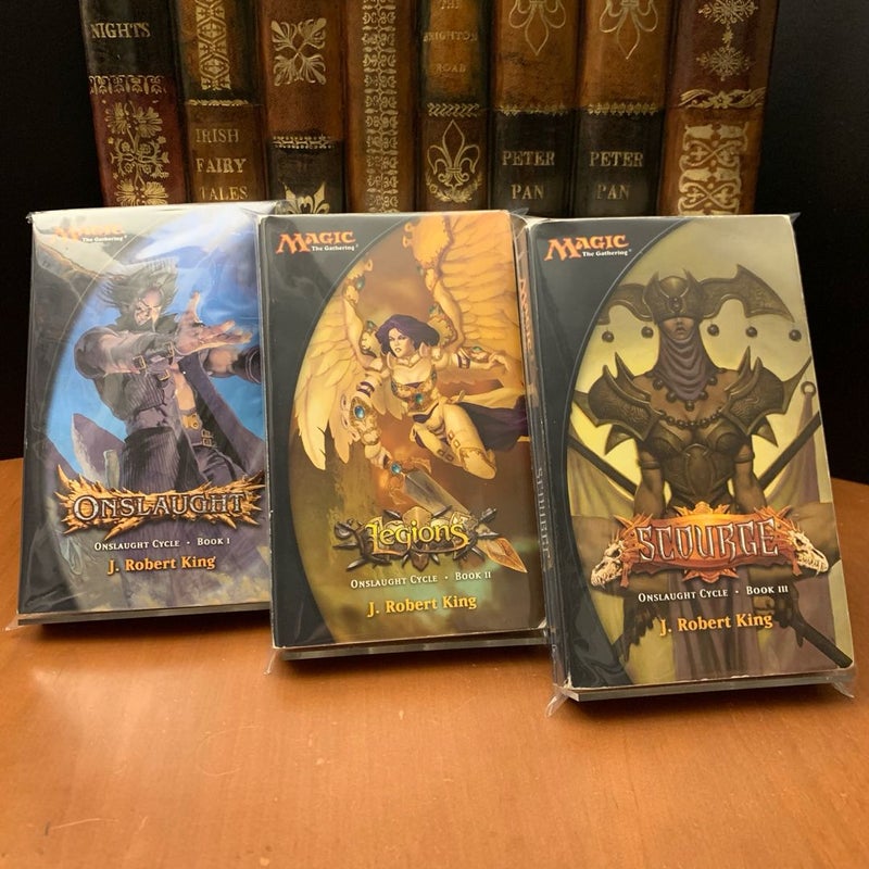 Magic The Gathering: Complete Onslaught Cycle Trilogy Set: Onslaught, Legions, Scourge, All First Edition First Printing