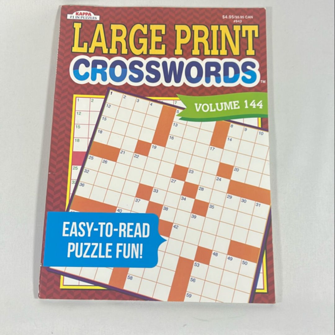 Kappa Large Print Crosswords