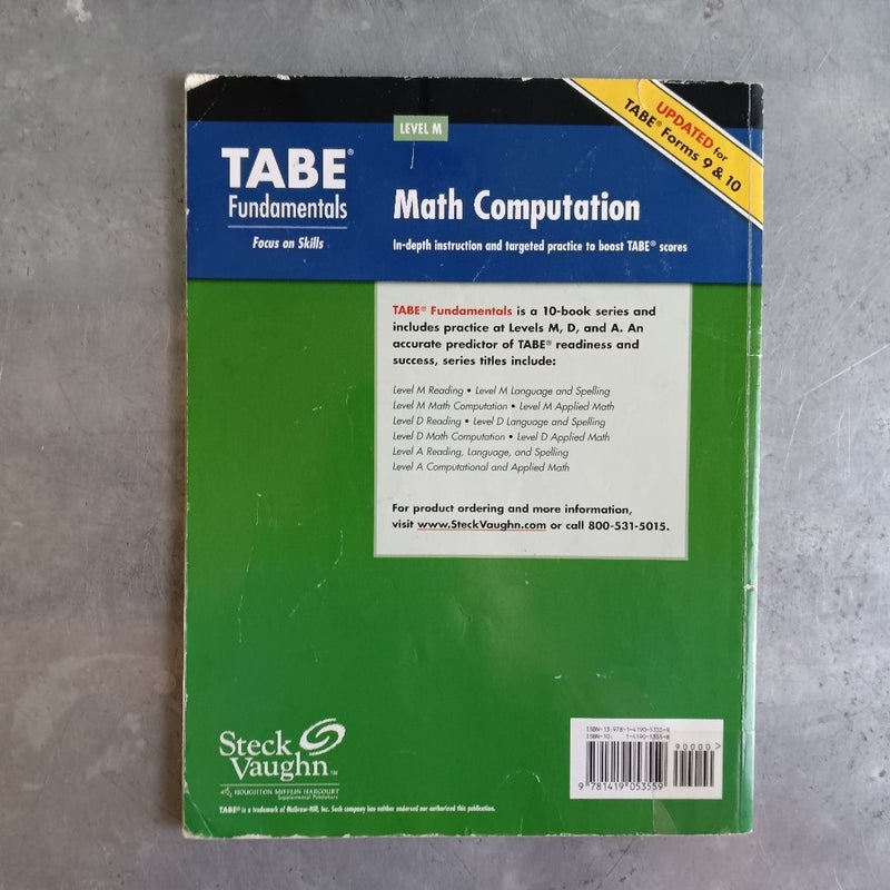 Tabe Fundamentals, Level M 2nd Edition