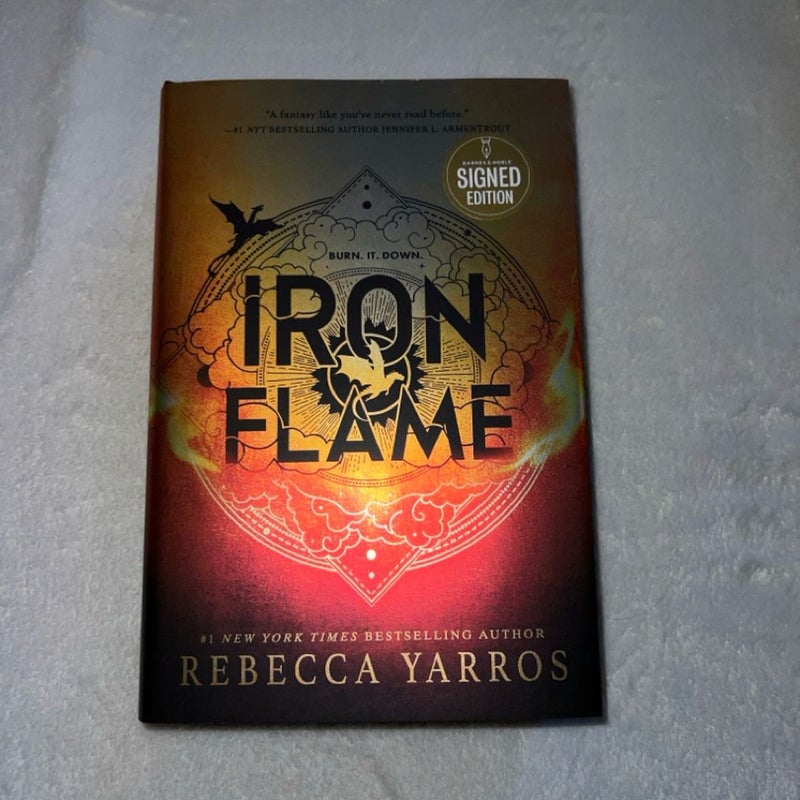 Iron Flame SIGNED COPY by Rebecca Yarros, Hardcover | Pangobooks