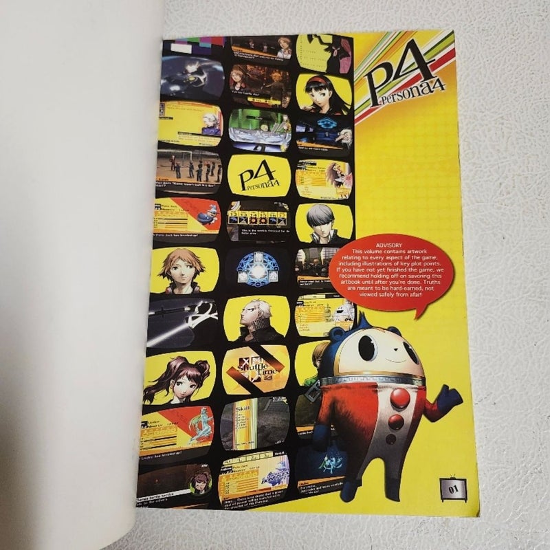 Persona 4 Visual Data Art Book Shin Megami Tensei