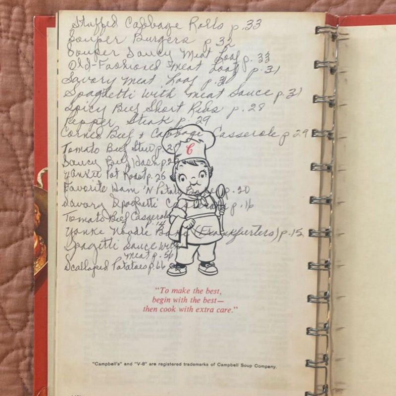 A Campbell Cookbook  - Cooking with Soup