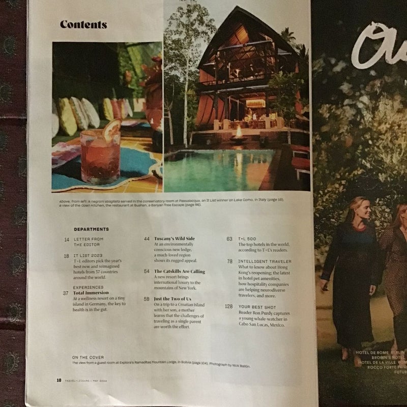 Travel + Leisure magazine May 2023