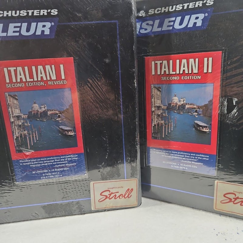 Simon and Schuster's Pimsleur Italian I and II.