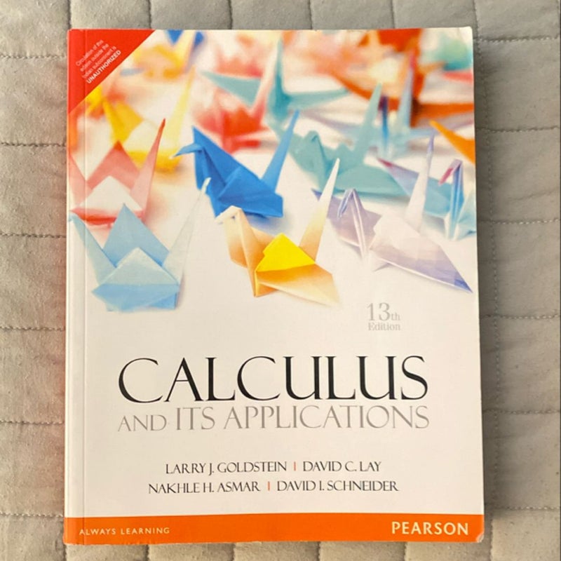 Calculus and Its Applications