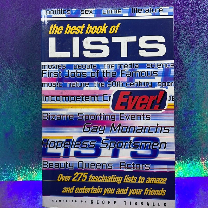 Best Book of Lists Ever!