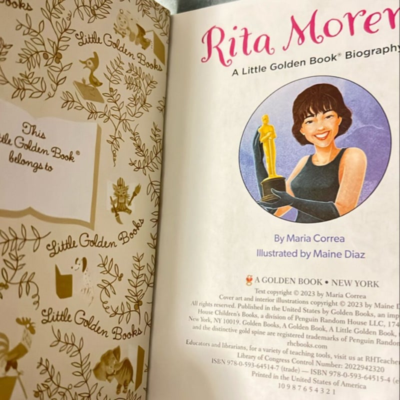 Rita Moreno: a Little Golden Book Biography