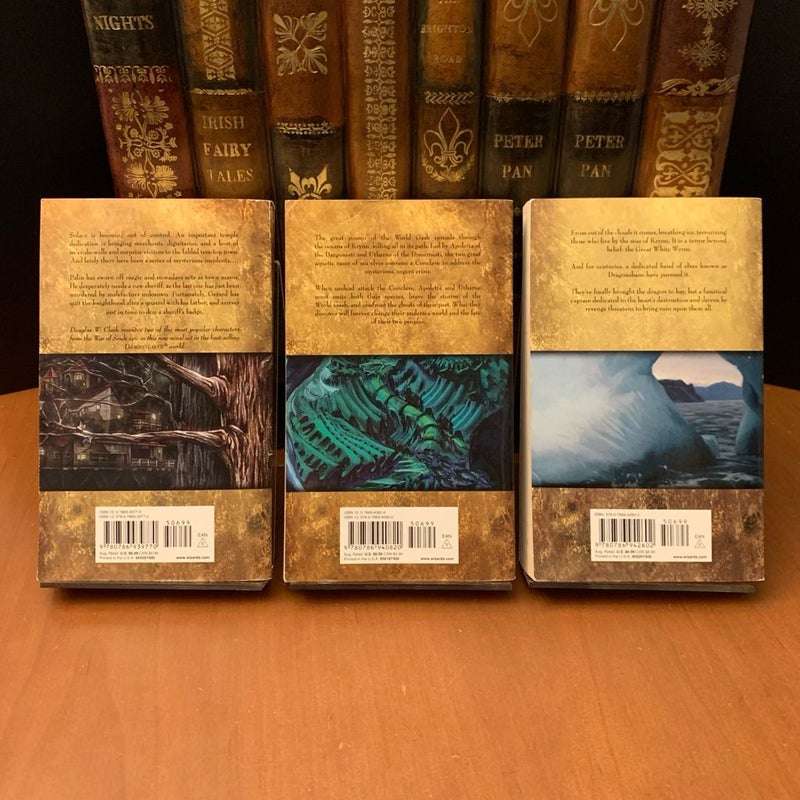 DragonLance: Champions Series 1-3: Saving Solace, The Alien Sea, The Great White Wyrm, All First Edition First Printing