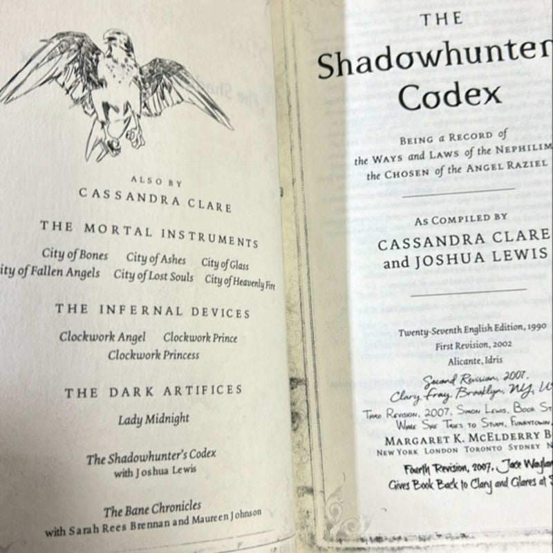 The Shadowhunter's Codex