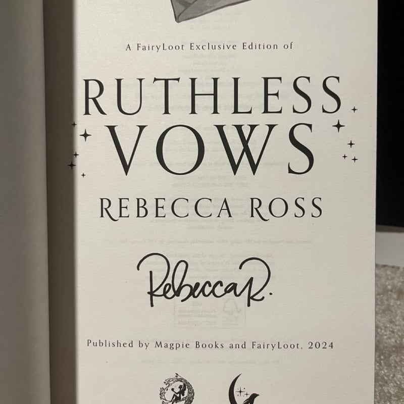 Ruthless Vows (signed fairyloot edition)