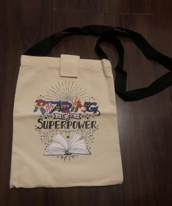 Reading Is My Superpower Quote Tote Bag
