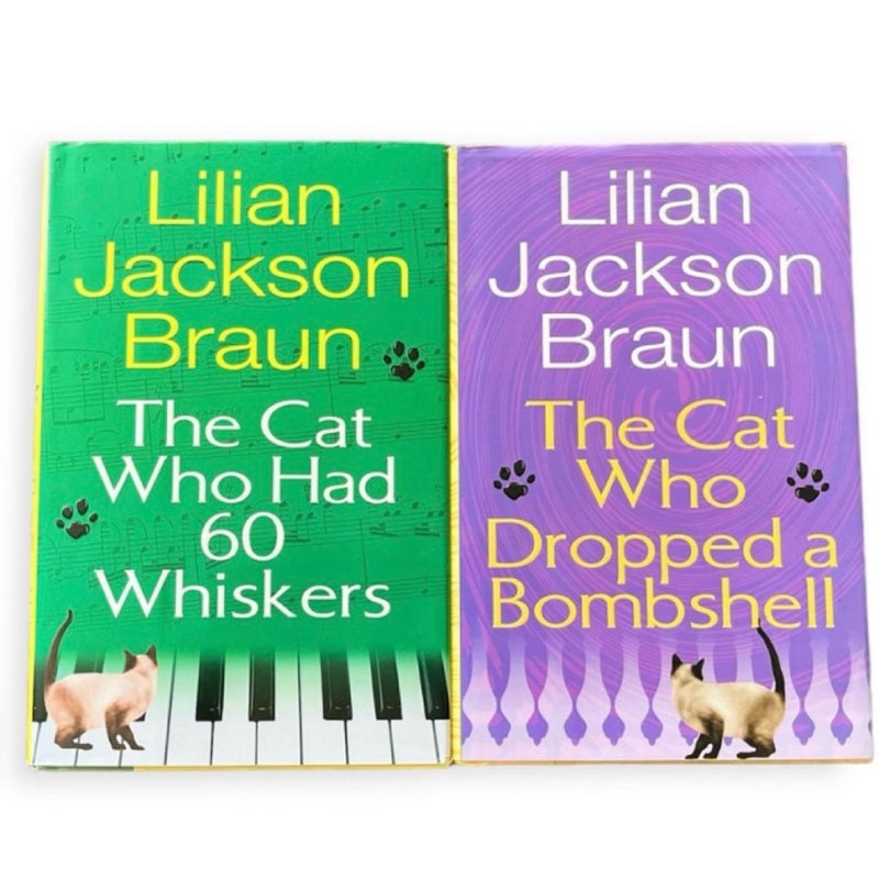 2 Books, The Cat Who Dropped A Bombshell And The Cat Who Had 60 Whiskers