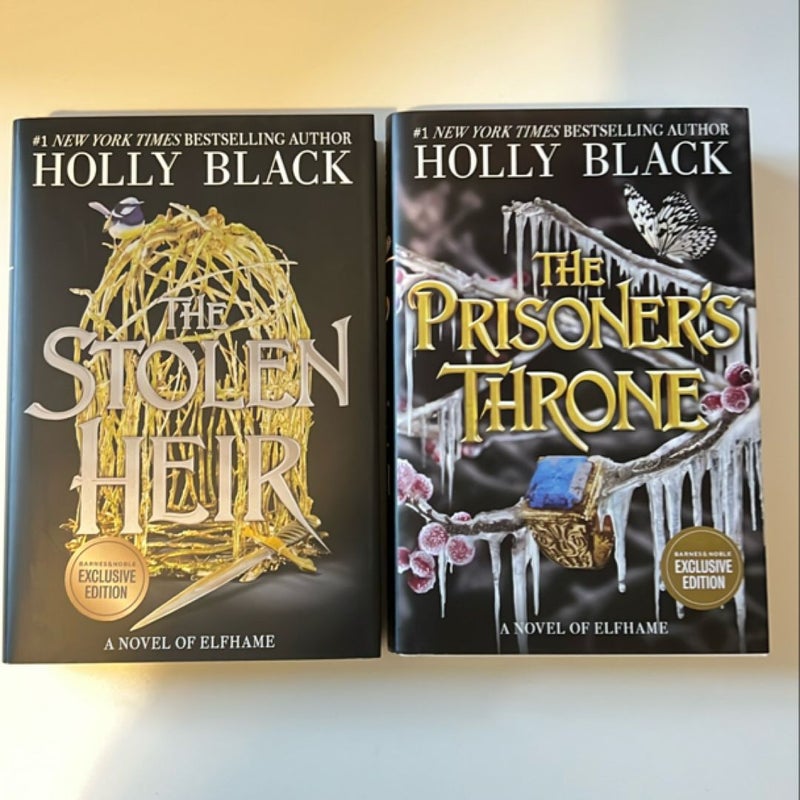 The stolen heir & the prisoners throne B&N exclusive