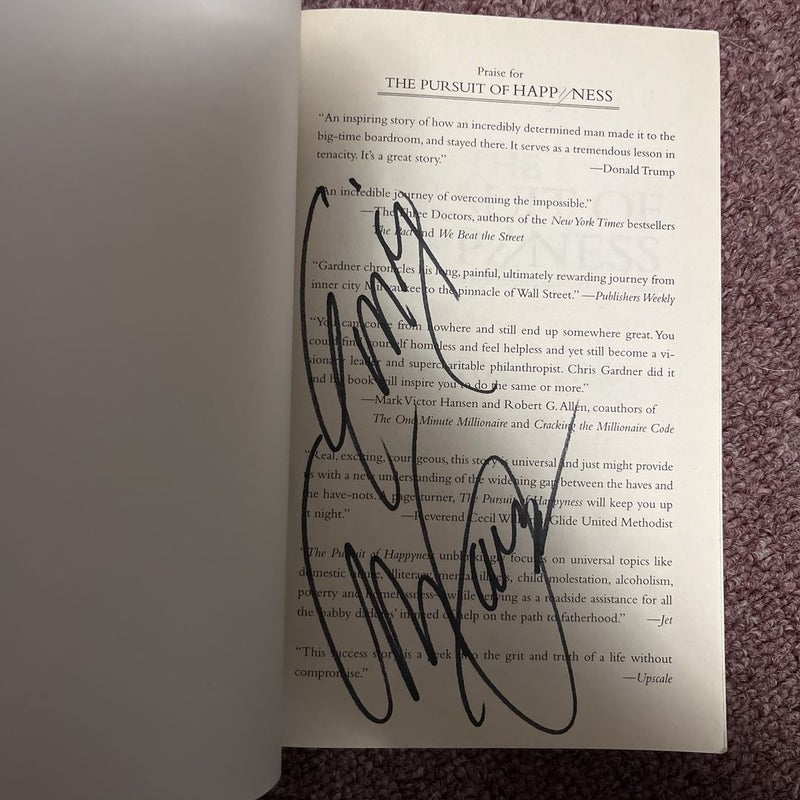 The Pursuit of Happyness - Signed by the Author 