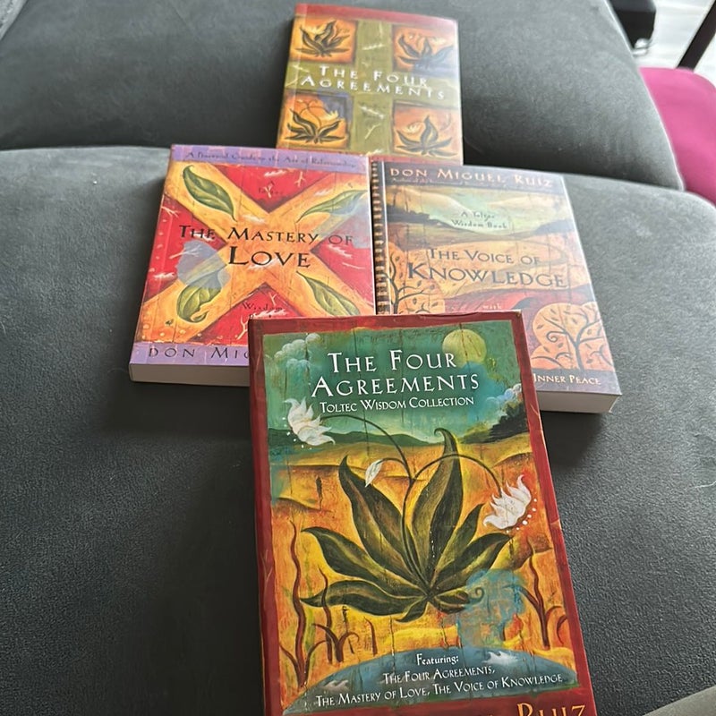 The Four Agreements Toltec Wisdom Collection: 3-Book Boxed Set (A Toltec  Wisdom Book): Ruiz, Don Miguel, Mills, Janet: 9781878424587: :  Books
