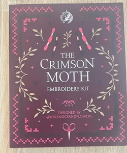 The Crimson Moth Embroidery Kit 