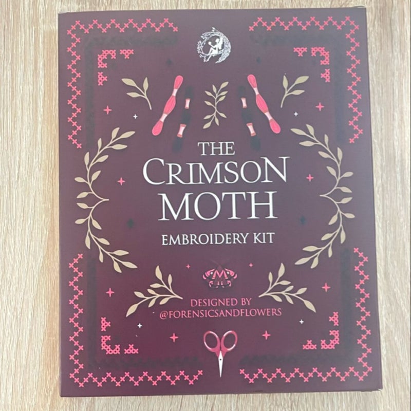 The Crimson Moth Embroidery Kit 