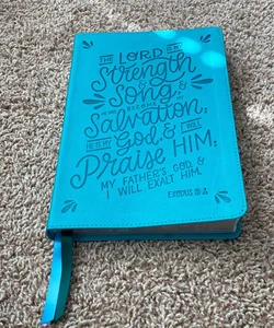 Thinline NKJV Verse Art Cover Collection Teal