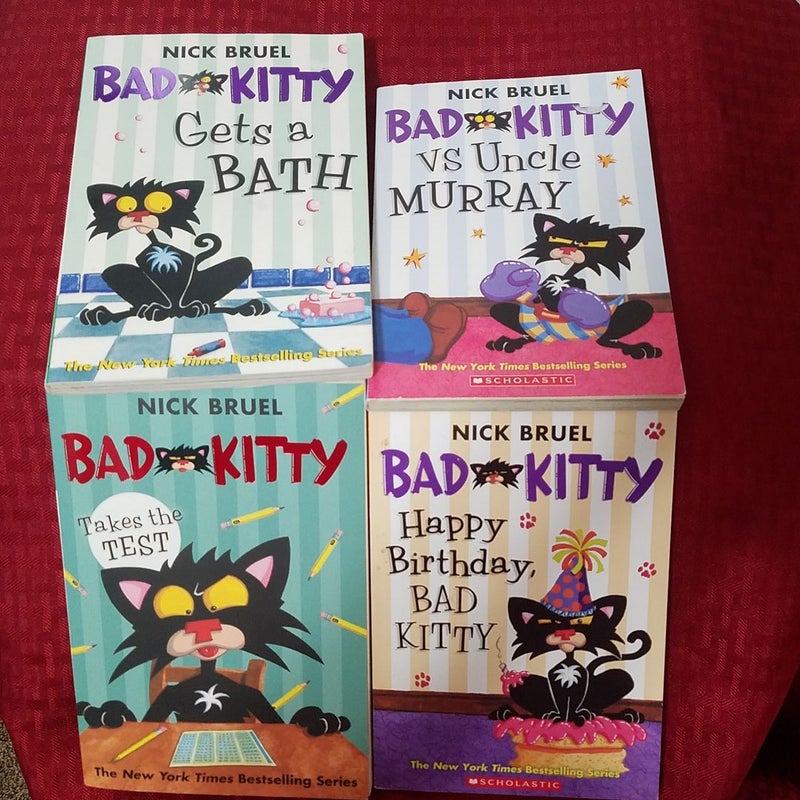 Bad Kitty Gets a Bath, Bad Kitty vs Uncle Murray, Bad Kitty Takes the Test, Happy Birthday Bad Kitty