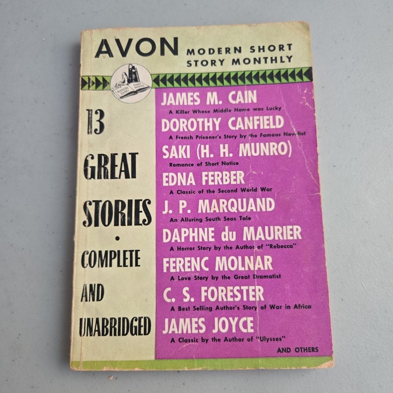 Avon Modern Short Story Monthly 13 Great Stories