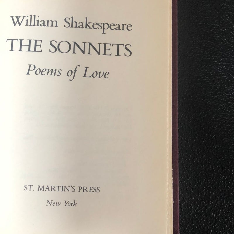 The Sonets Poems of Love
