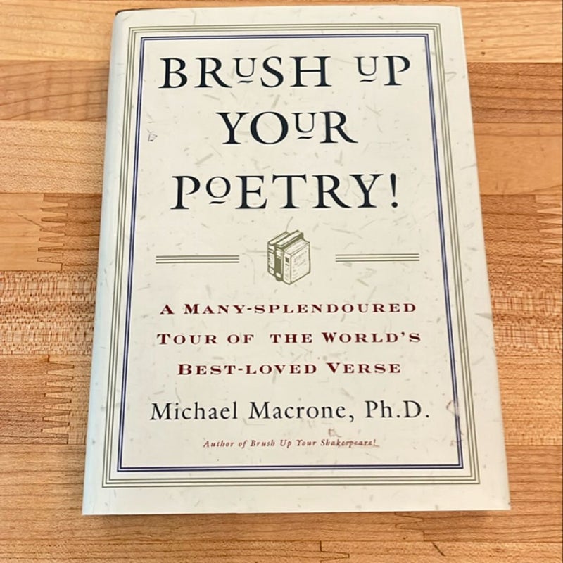 Brush up Your Poetry