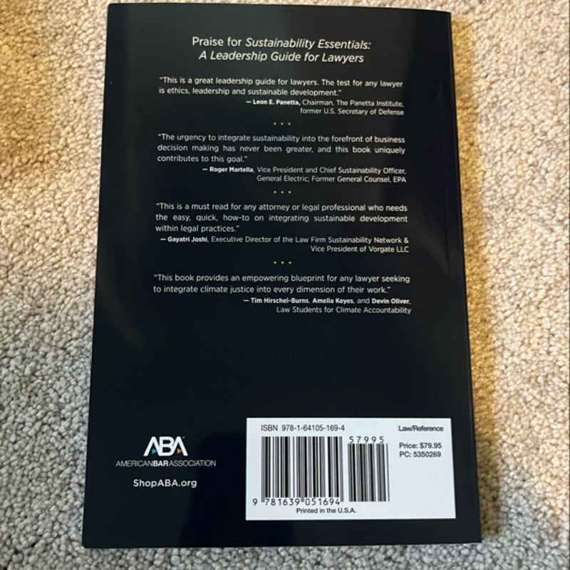 Sustainability Essentials