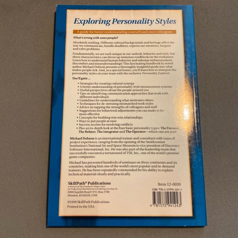 Exploring Personality Styles