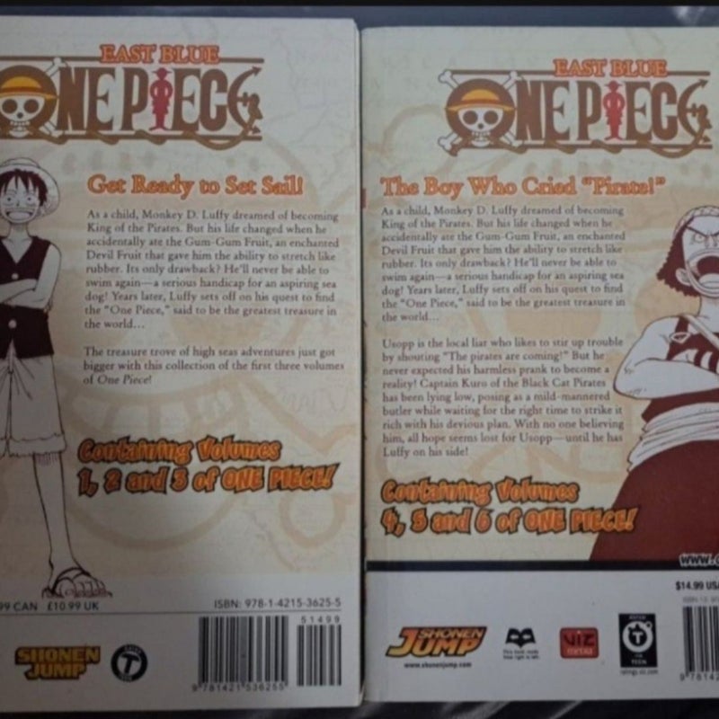 One Piece (Omnibus Edition), Volume 1&2 ( 1-6)