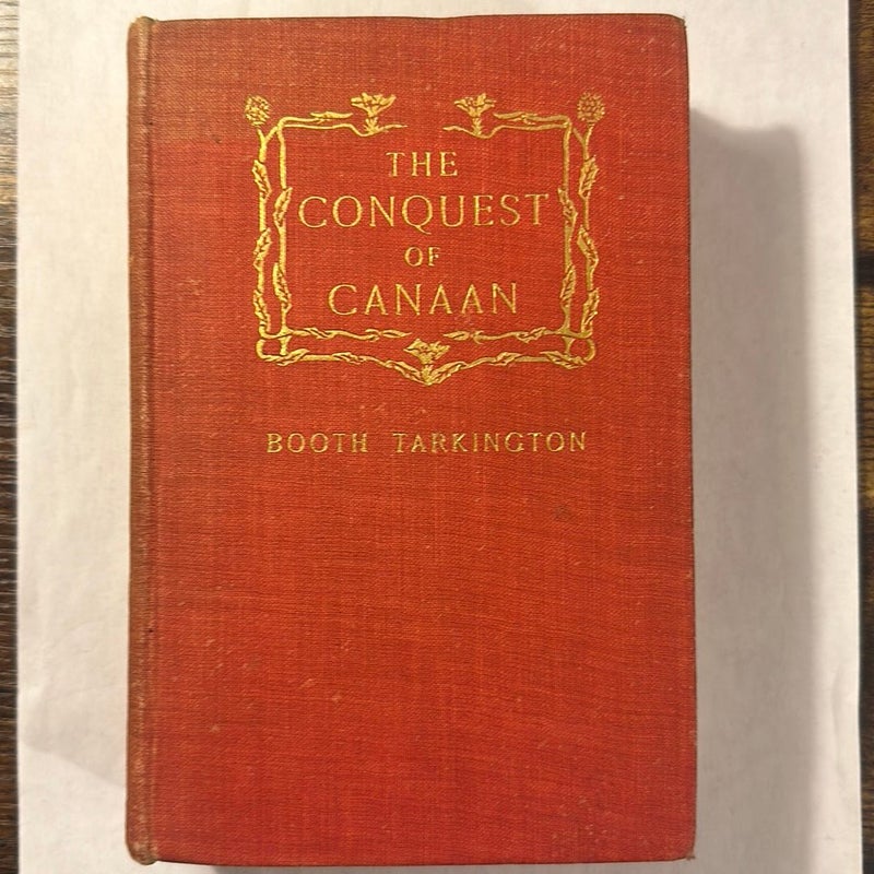 The Conquest Of Canaan 1905 antique book