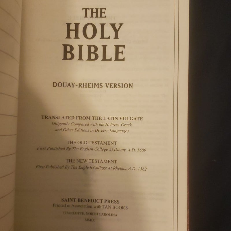 The Holy Bible Douay Rheims Version