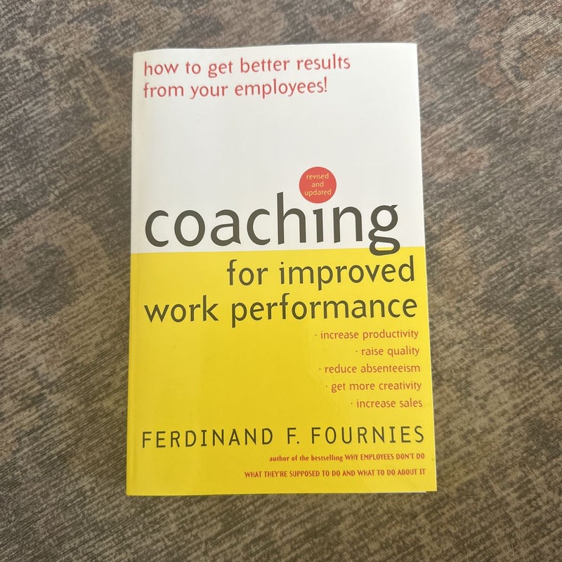 Coaching for Improved Work Performance, Revised Edition