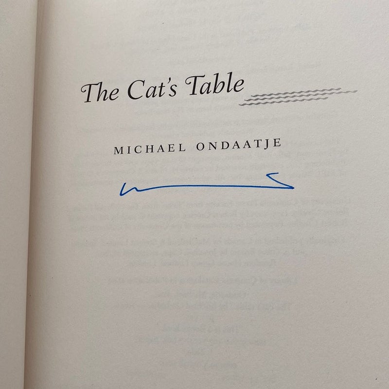 The Cat's Table—Signed 
