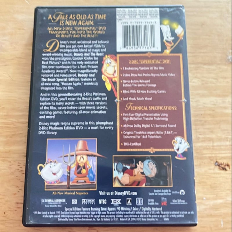 Beauty and the Beast DVD