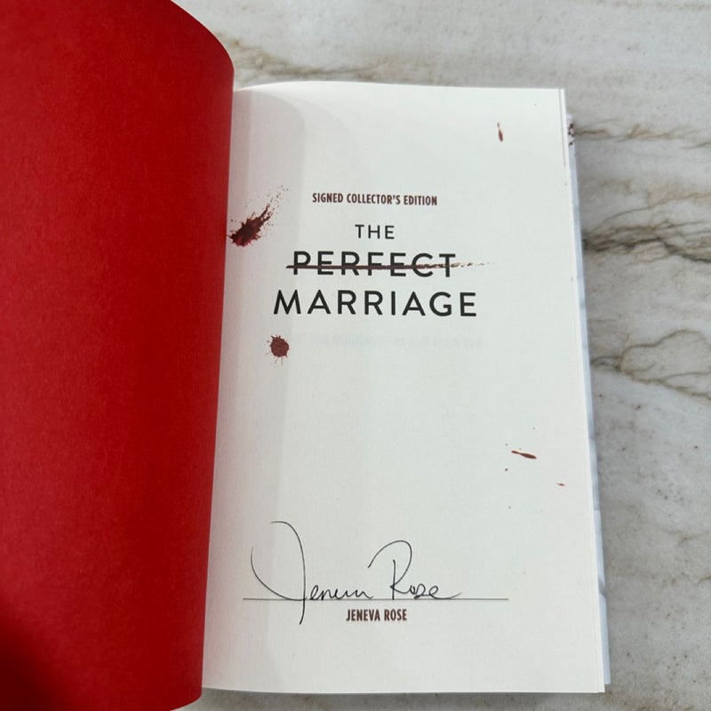 The Perfect Marriage By Jeneva Rose Hardcover Collectors Edition Signed