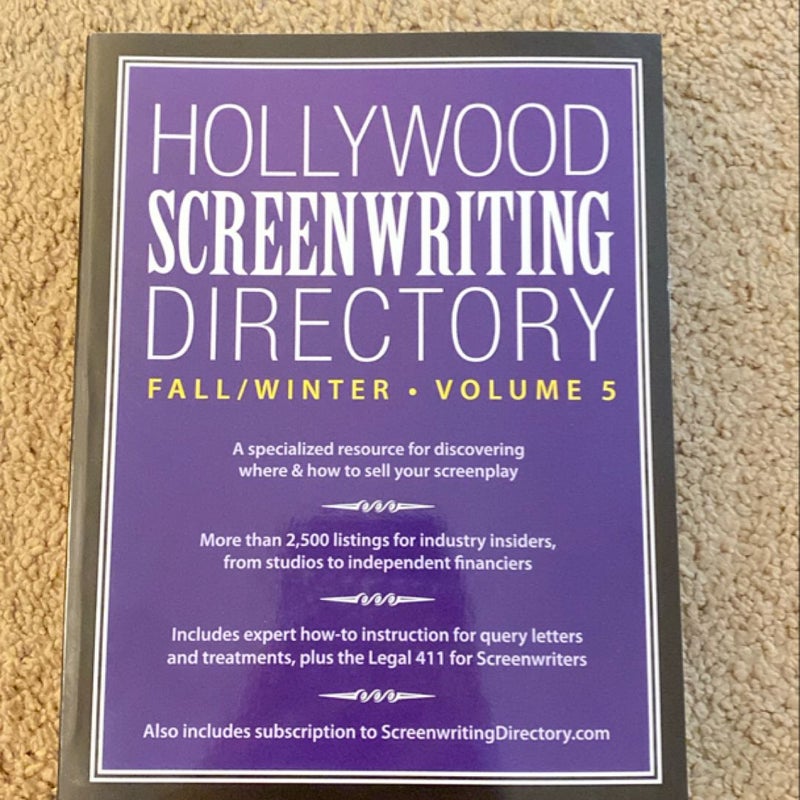 Hollywood Screenwriting Directory volume 5