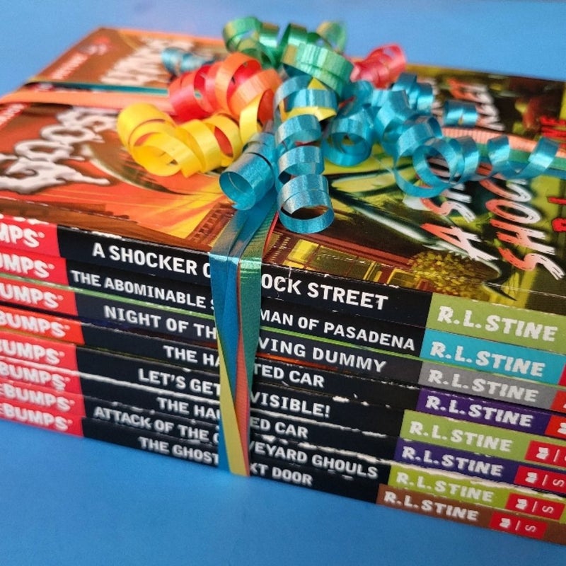 GOOSEBUMPS HORROR BOOK LOT OF 8 BY R.L. STINE ALL 2015 SCHOLASTIC 1ST EDITIONS