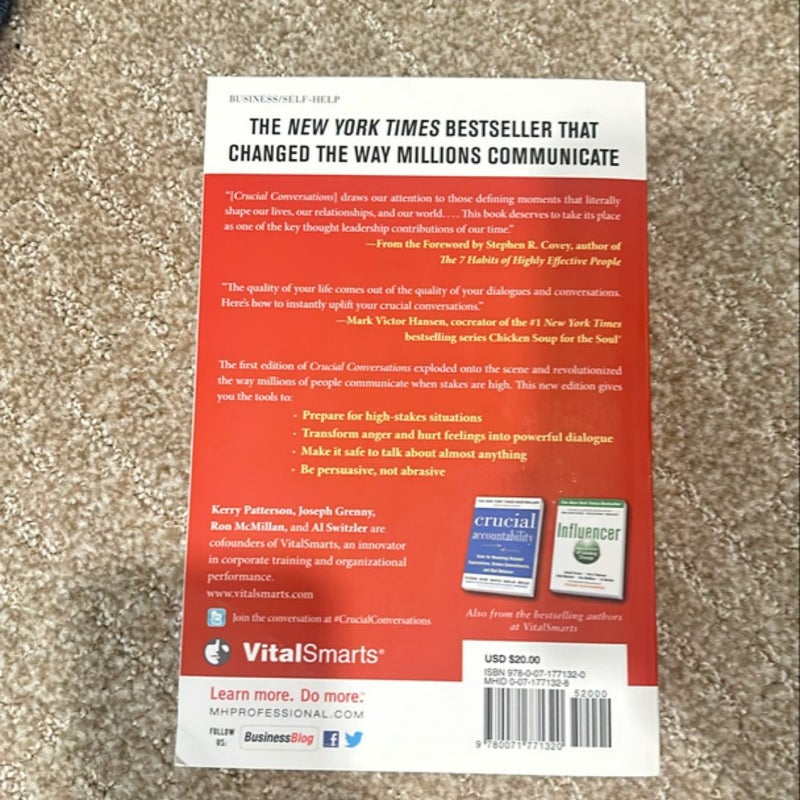 Crucial Conversations Tools for Talking When Stakes Are High, Second Edition