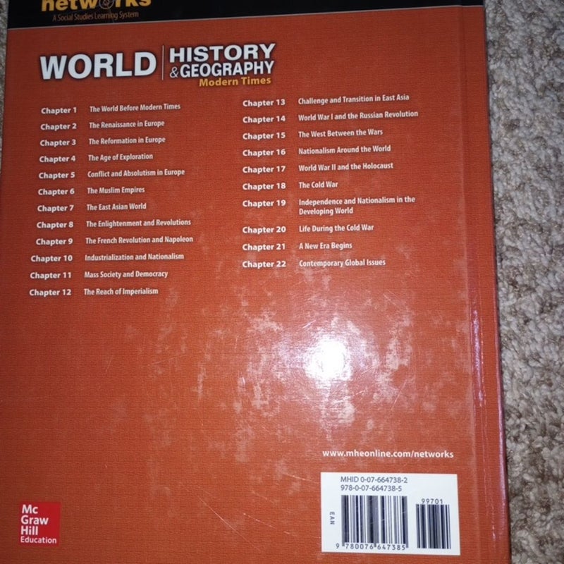 World History and Geography: Modern Times, Student Edition