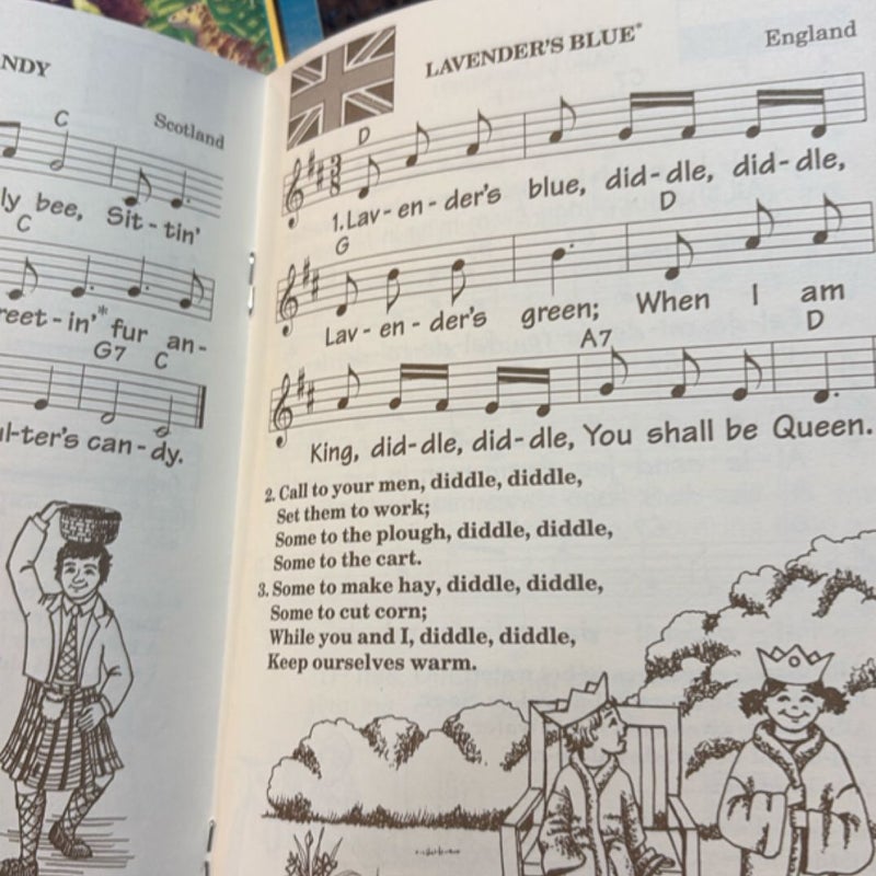 Lot 4 vtg Wee Sing music Books