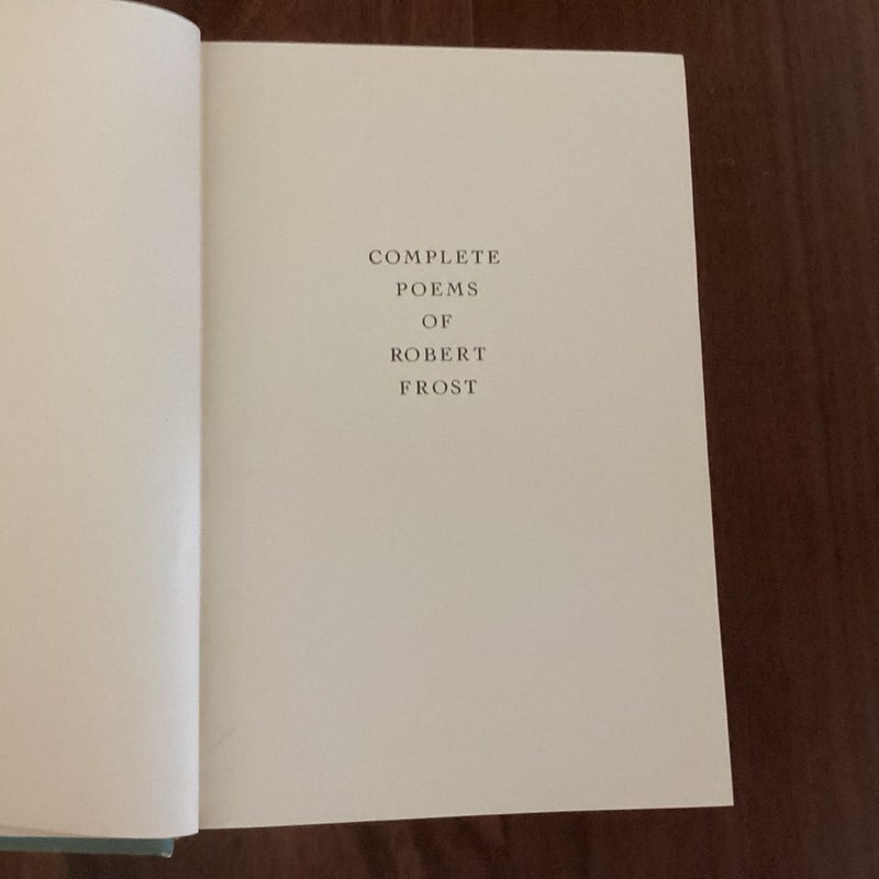 Complete Poems of Robert Frost