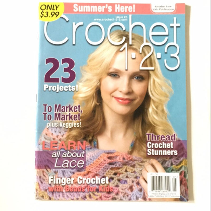 Lot of 7 crochet books/magazines. 