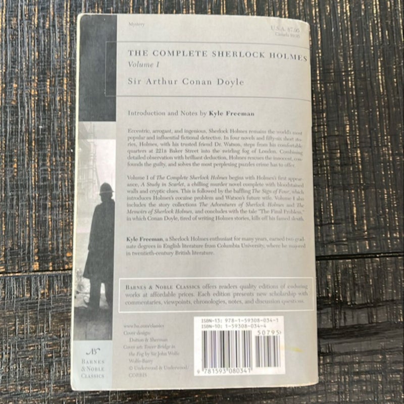 The Complete Sherlock Holmes, Volume I (Barnes and Noble Classics Series)
