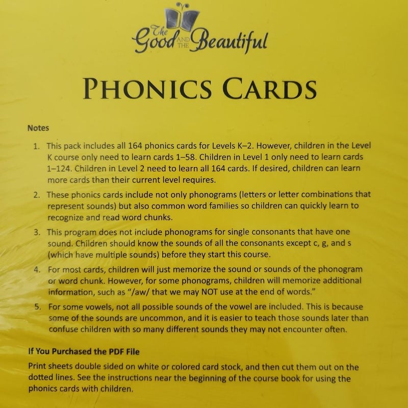 Phonics Cards